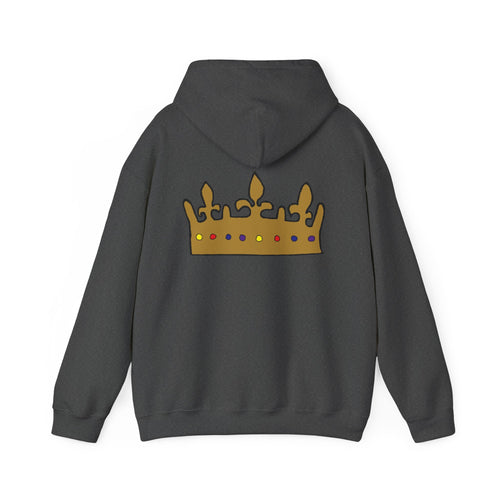 Enough Hoodie with Crown Back Graphic