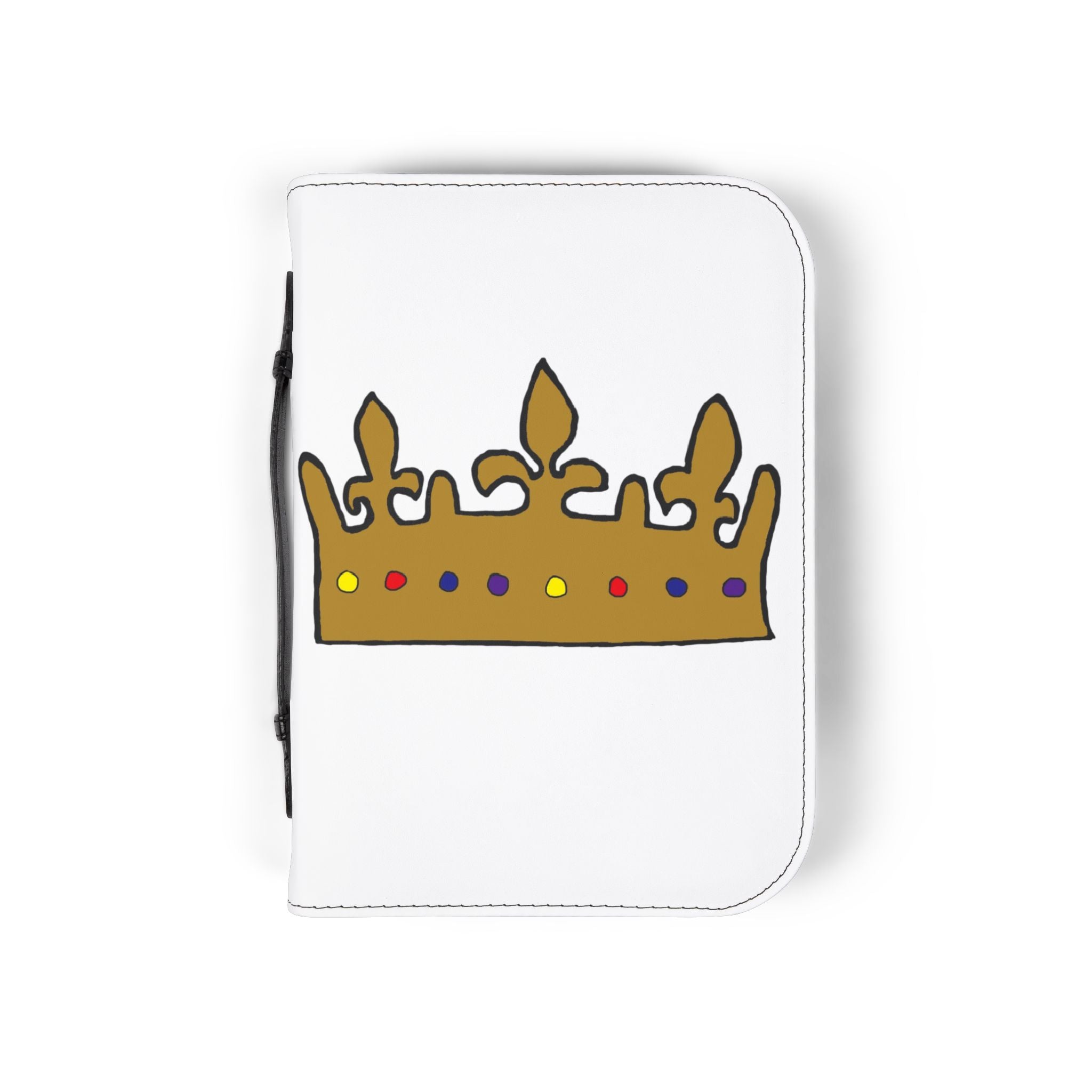 Crown Design Zippered Bible Case (Protective Carrying Pouch)
