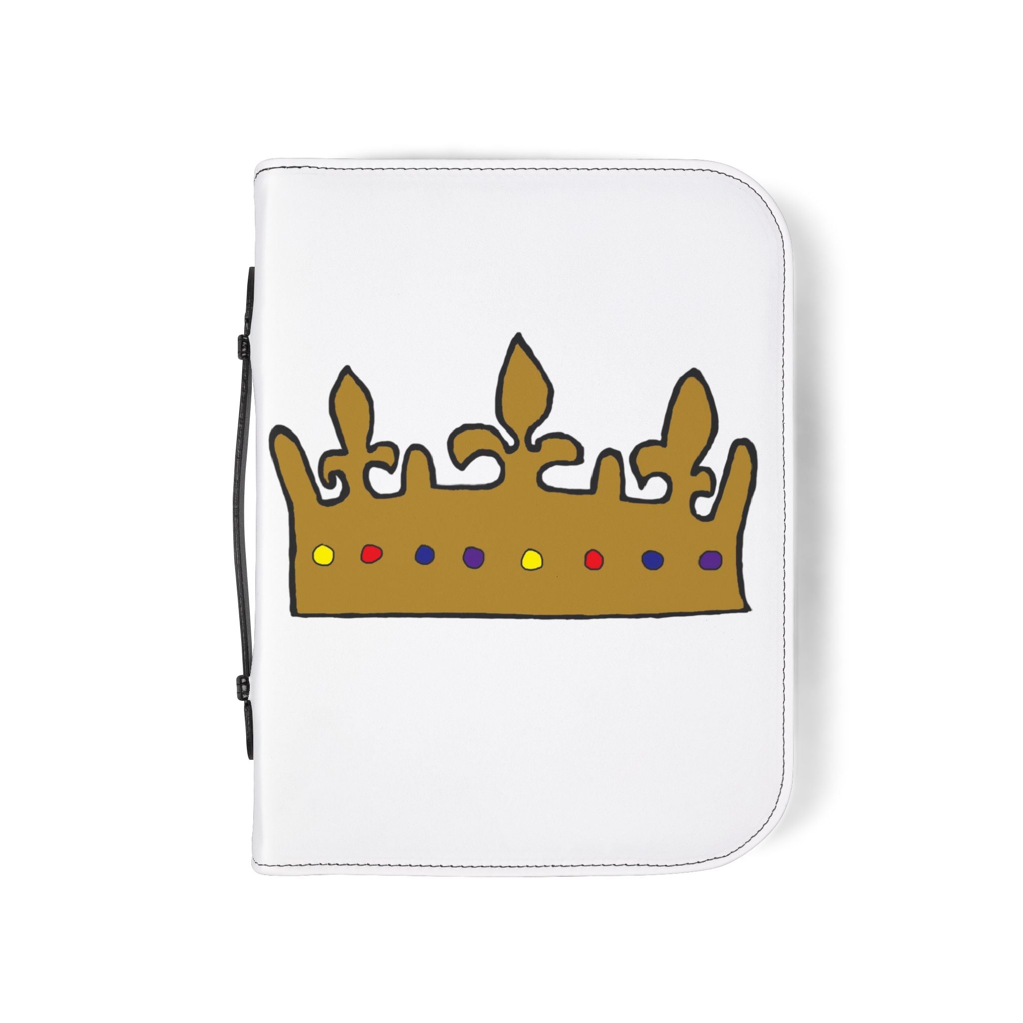 Crown Design Zippered Bible Case (Protective Carrying Pouch)